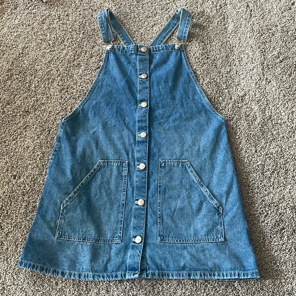 H&M Blue Denim Mini Dress Size 10